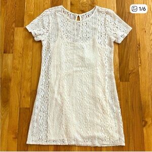 Abercrombie & Fitch Cream Lace Mini Dress